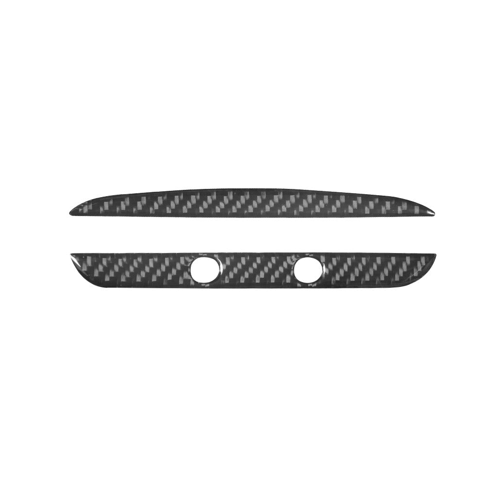 2Pcs Carbon Fiber Inner Rear Overhead Light Cover Trim for Ford Fiesta 2011-2015
