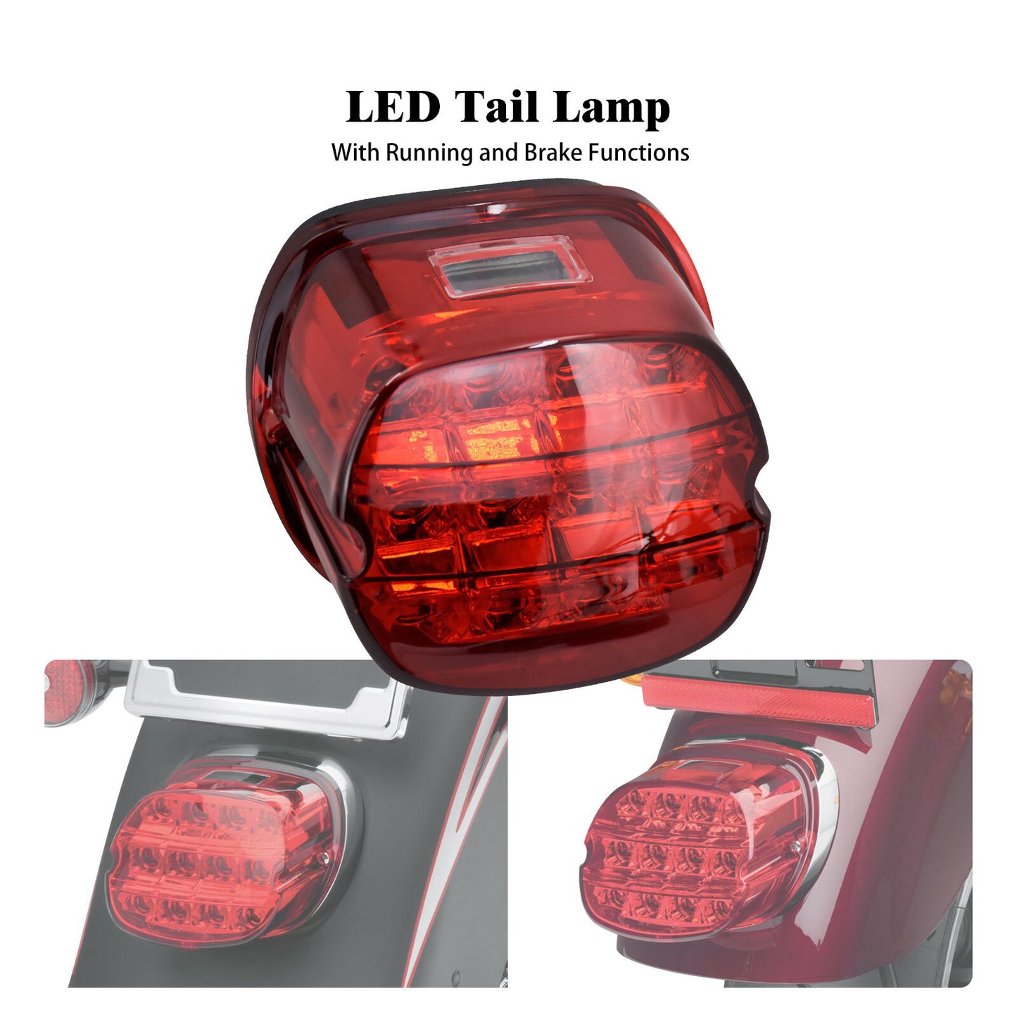 Red Running Brake LED Tail Light for Harley Touring Electra Road King Glide 99+