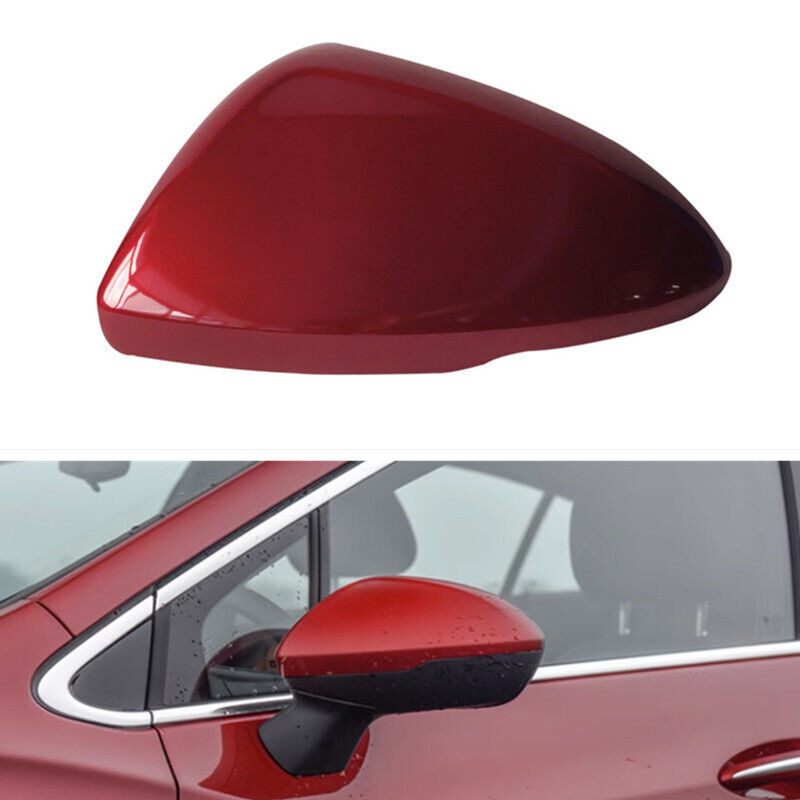 Red Left Rear View Side Mirror Cover Shell Cap Fit for Chevrolet for Cruze 2017-2019