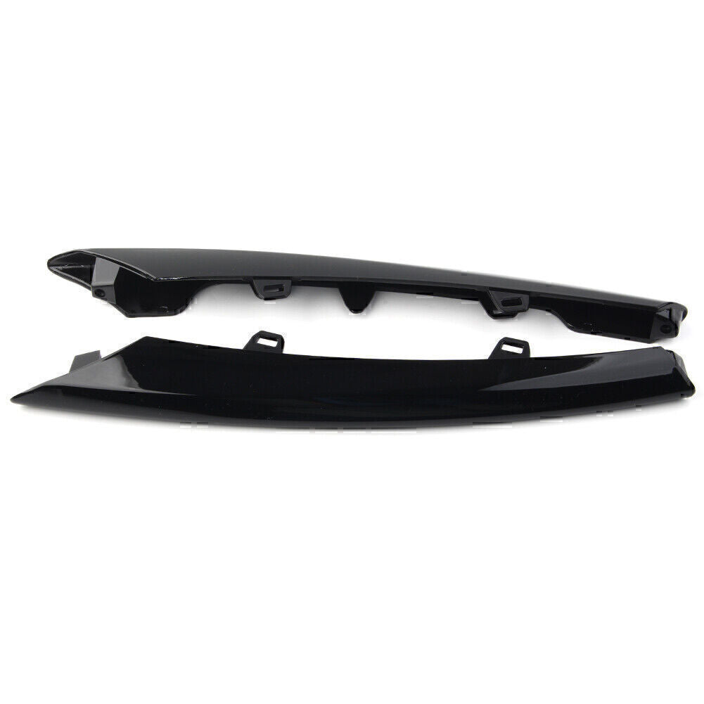 Pair Front Side Grille Gloss Black Molding Trim For 2010-2015 2011 12 for Jaguar XJ