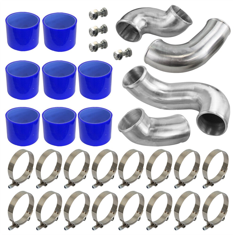 Front Mount Intercooler Pipe Kit for Nissan Skyline R33 R34 GTR RB26DETT Blue