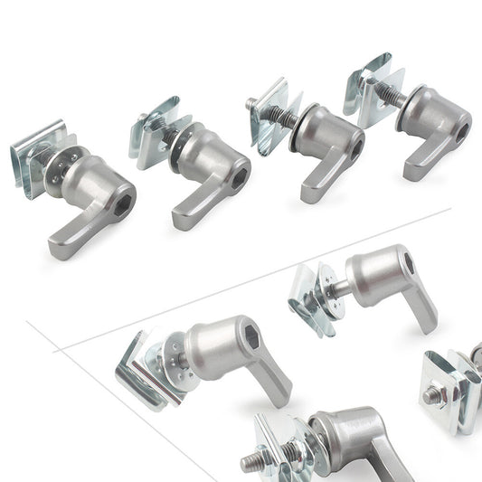 Fit for Harley Touring Road Glide 1993+ Saddlebag Lock Mounting Screw Kits Chrome UK