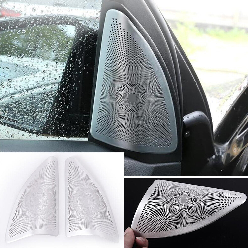 Alloy Front A-pillar Tweeter Speaker Cover for Mercedes-Benz ML GL GLE GLS Class