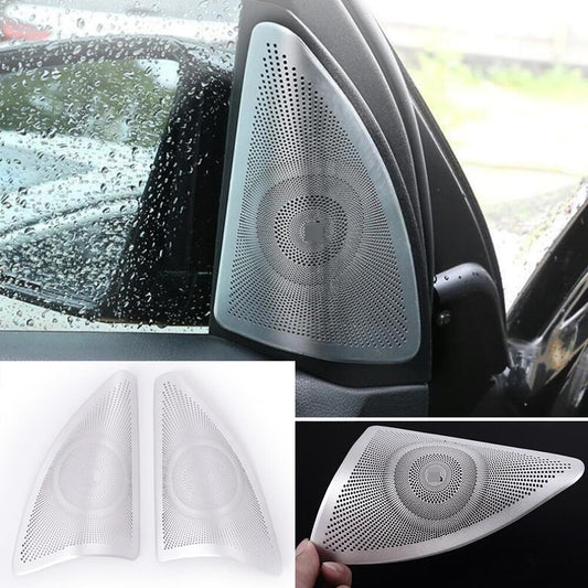 Alloy Front A-pillar Tweeter Speaker Cover for Mercedes-Benz ML GL GLE GLS Class