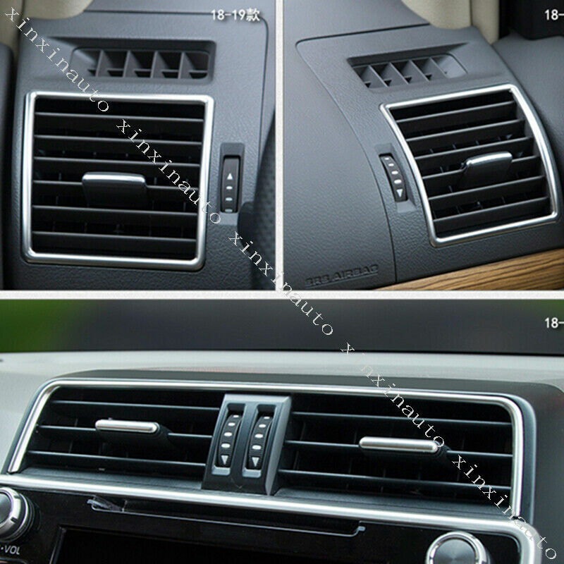 Interior Air Conditioning Vent Molding Trim Strip for Toyota Prado 150 2018-2021