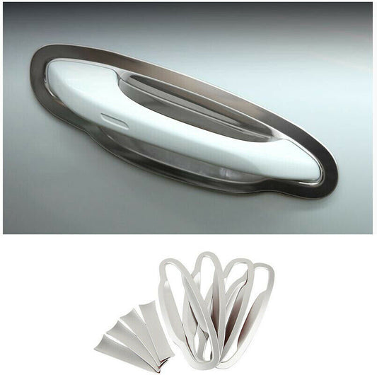 for Porsche for Cayenne 2019-2023 Matte Silver Outside Door Bowl Cup Cover Trims
