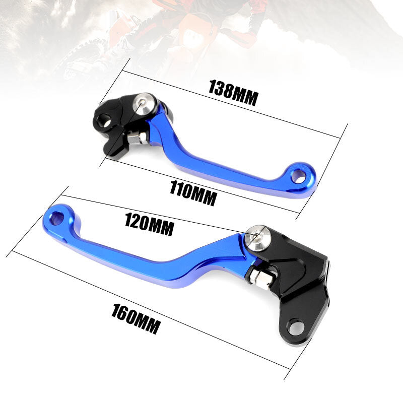 Pivot Brake Clutch Levers for Kawasaki KDX200 KDX220 1995-2007 KLX125 1984-2004