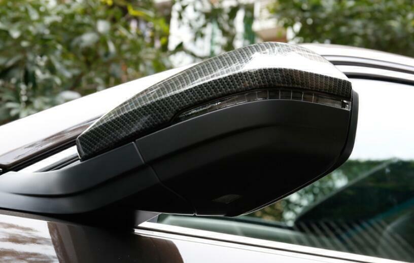 for Volkswagen Atlas 17-23 Carbon Fiber Exterior Side Rearview Mirror Cover Trim
