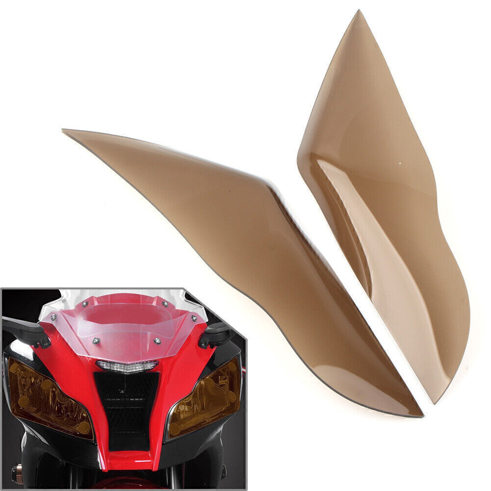 for Kawasaki ZX-10R 2011-15 Smoke Front Headlight Guard Shield Screen Lens Cover