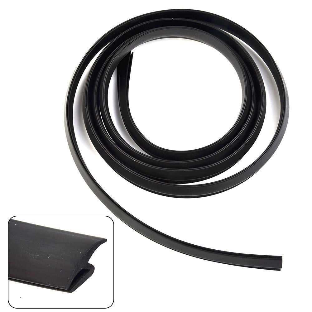 Black automotive rubber seal ring, windshield panel sealing trim strip