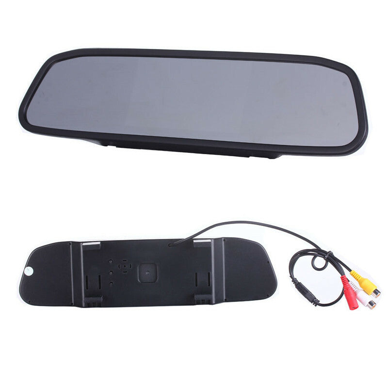 Car 4.3 TFT Mirror Video Parking Monitor Reversing CCD Rear View LED Camera Kit