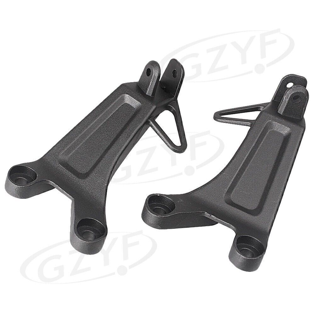 2x Rear Footrest Foot Pegs Rest Pedals Kit for Honda CBR 600 RR 2003-2004 Black