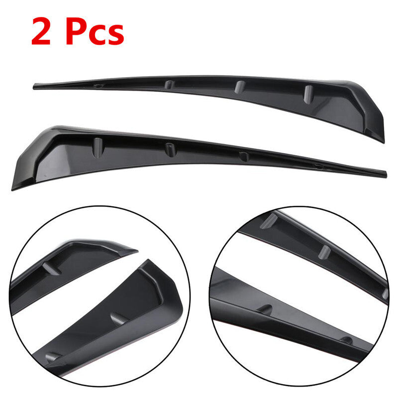 2Pcs Car Black Fen Der Side Gills Wing Air Flow Fender Grill Intake Vent Sticker
