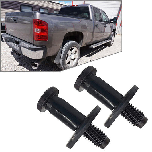 Pair Tailgate Door Latch Striker Bolt Set for Chevy for GMC for Cadillac for Hummer Black